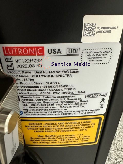 Lutronic Hollywood Spectra laser